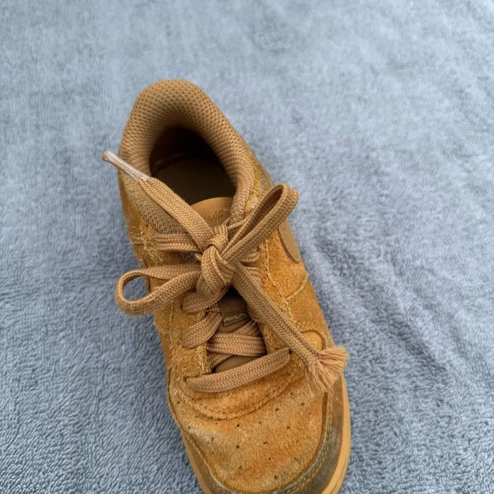 Infant Nike Air Force 1 Low LV8 3 TD Shoe “Wheat” Tan Brown
